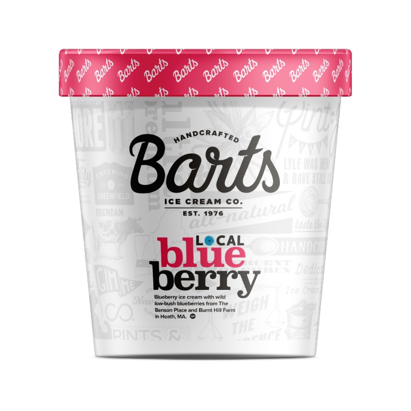 Local Blueberry handcrafted by Bart's Ice Cream in Massachusetts