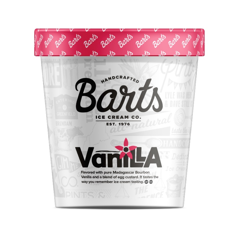 Vanilla handcrafted by Bart's Ice Cream in Massachusetts